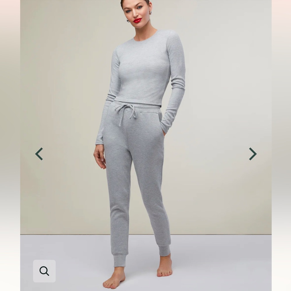 Rachel Parcell Waffle Fitted Jogger